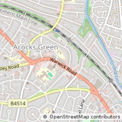 Map of Acocks Green, Birmingham