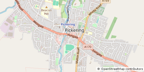 Map of Pickering, North Yorkshire