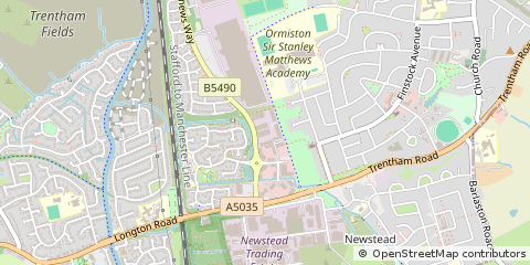 Map of Stoke on Trent