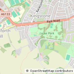 Map of Barnsley, South Yorkshire