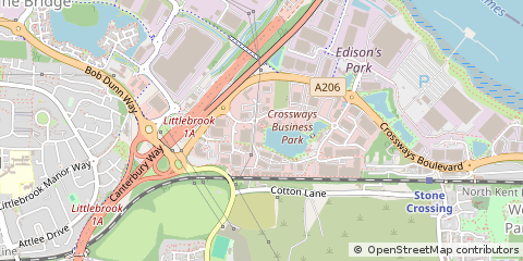 Map of Dartford, Kent
