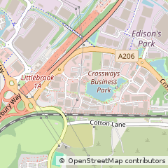 Map of Dartford, Kent