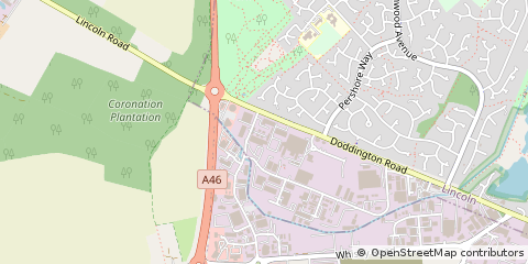 Map of Lincoln, Lincolnshire