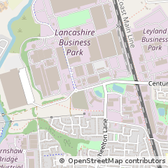Map of Leyland, Lancashire