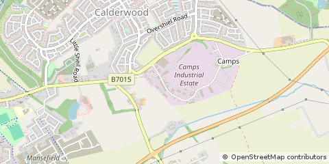 Map of East Calder,livingston, West Lothian