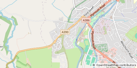 Map of Tavistock, Devon