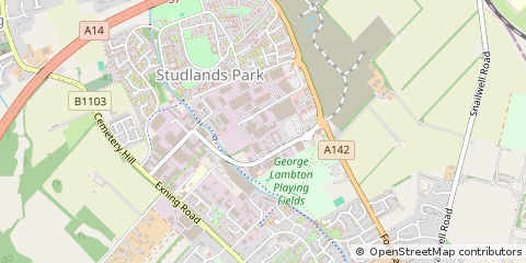 Map of Newmarket, Suffolk