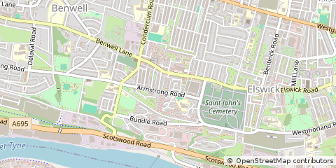 Map of Newcastle Upon Tyne