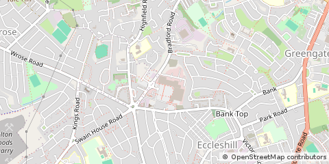 Map of Idle Bradford, West Yorkshire