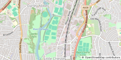 Map of Alfreton Road, Derby
