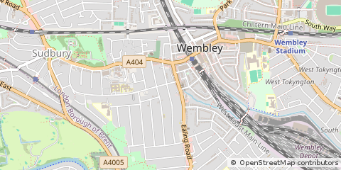 Map of Wembley