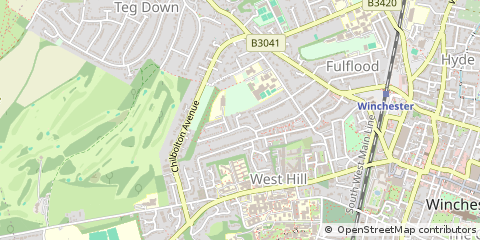 Map of Winchester