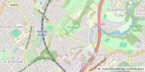 Map of Bristol, City of Bristol