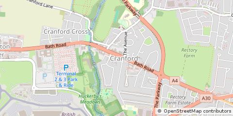 Map of Hunslow, Middlesex