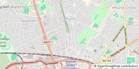 Map of Ashton-Under-Lyne, Tameside