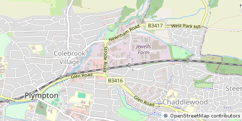 Map of Plymouth, Devon