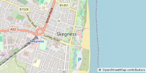 Map of Skegness, Lincolnshire