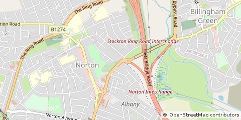 Map of Stockton-on-Tees