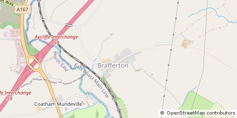 Map of Darlington, County Durham