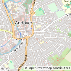 Map of Andover, Hampshire