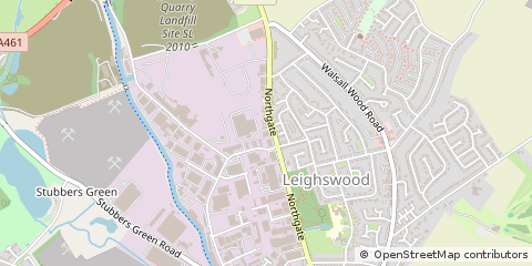 Map of Walsall, West Midlands