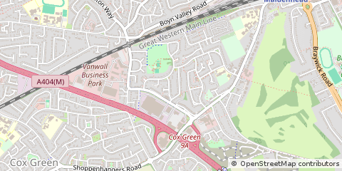 Map of Maidenhead, Berkshire