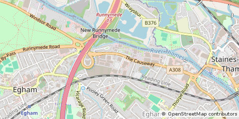 Map of Staines-Upon-Thames