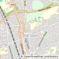Map of Stevenage, Herts