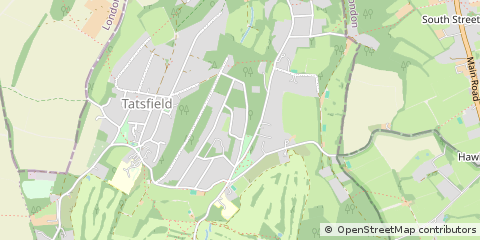 Map of Tatsfield, Surrey