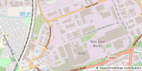 Map of Corby, Northamptonshire