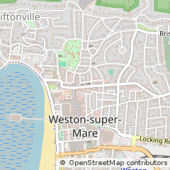 Map of Weston-Super-Mare, Somerset
