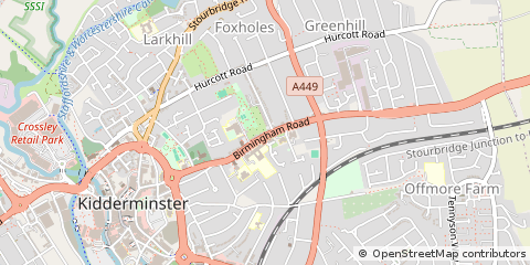 Map of Kidderminster