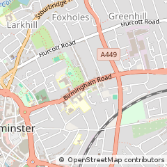 Map of Kidderminster