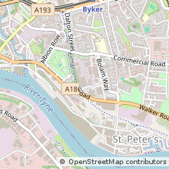 Map of Newcastle Upon Tyne, Berkshire