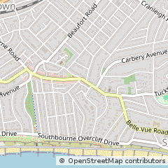 Map of Bournemouth, Dorset