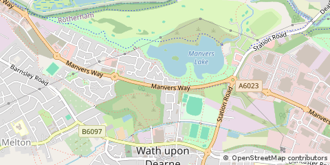 Map of Rotherham