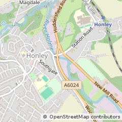 Map of Holmfirth, West Yorkshire