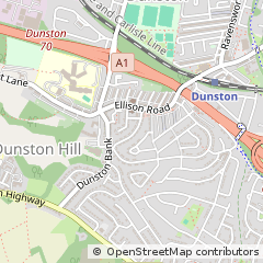Map of Gateshead