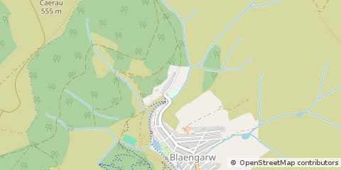 Map of Bridgend, MID Glamorgan