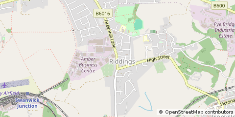 Map of Alfreton, Derbyshire