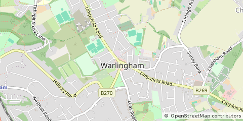Map of Copthorne, West Sussex