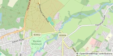 Map of Bordon