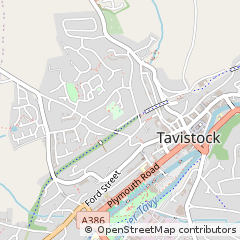 Map of Tavistock, Devon