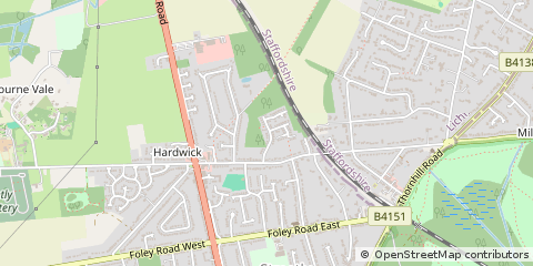 Map of Sutton Coldfield