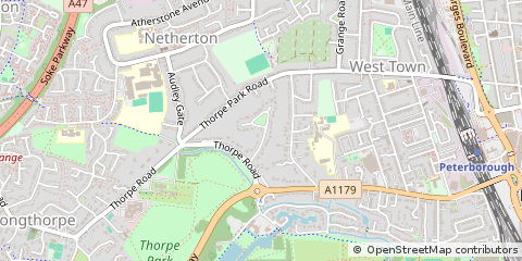 Map of Peterborough