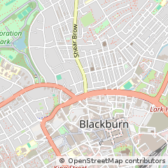 Map of Blackburn, Lancashire