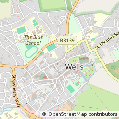 Map of Wells, Somerset