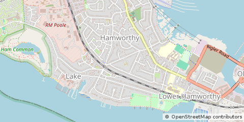 Map of Poole, Dorset