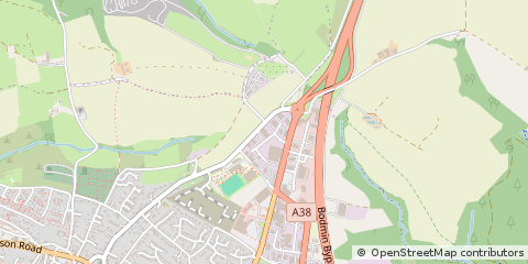 Map of Bodmin, Cornwall