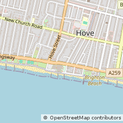Map of Hove, East Sussex